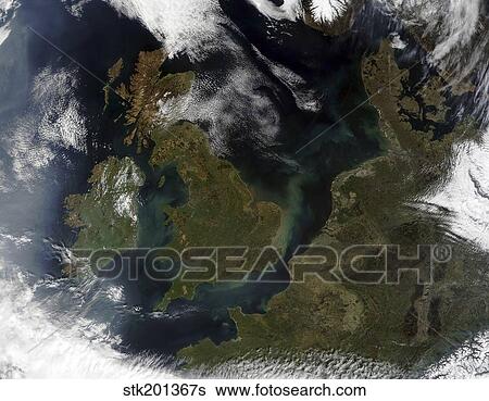 Satellite view of Northern Europe. View Large Photo Image Stock Photograph - Satellite view of Northern Europe.. Fotosearch
