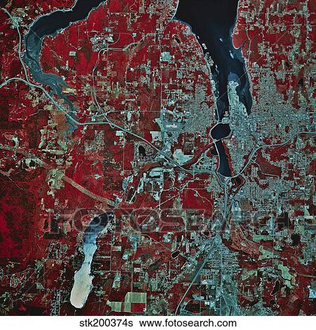 Satellite view of Olympia, Washington. View Large Photo Image Stock Photograph - Satellite view of Olympia, Washington.. Fotosearch