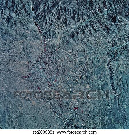 Satellite view of Santa Fe, New Mexico. View Large Photo Image Stock Photograph - Satellite view of Santa Fe, New Mexico.. Fotosearch