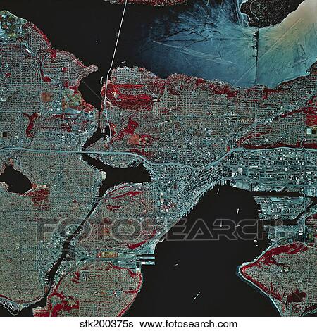 Satellite view of Seattle, Washington. View Large Photo Image Stock Photograph - Satellite view of Seattle, Washington.. Fotosearch