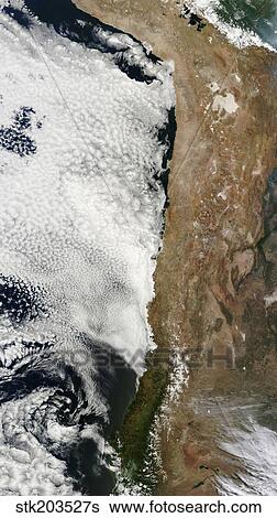 Satellite view of the Andes Mountains in South America. View Large Photo Image Stock Photograph - Satellite view of the Andes Mountains in South America.. Fotosearch
