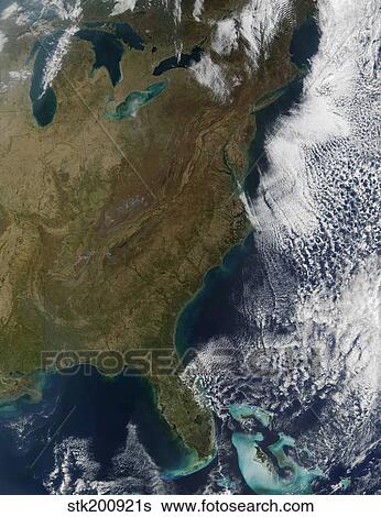 Satellite view of the Eastern United States View Large Photo Image Stock Photograph - Satellite view of the Eastern United States. Fotosearch