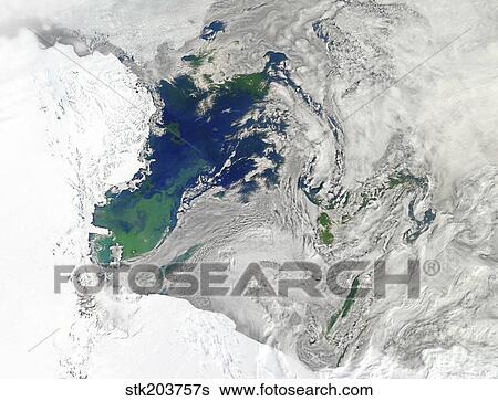Satellite view of the Ross Sea, Antarctica. View Large Photo Image Stock Photograph - Satellite view of the Ross Sea, Antarctica.. Fotosearch