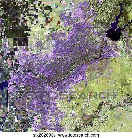 Satellite view of the Sacramento metropolitan area. View Large Photo Image Stock Photograph - Satellite view of the Sacramento metropolitan area.. Fotosearch