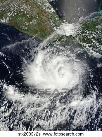 Satellite view of Tropical Storm Darby off the coast of Mexico. View Large Photo Image Stock Photograph - Satellite view of Tropical Storm Darby off the coast of Mexico.. Fotosearch