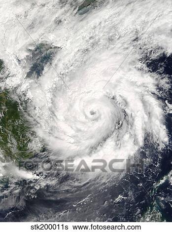 Satellite view of Typhoon Kai-Tak. View Large Photo Image Stock Photograph - Satellite view of Typhoon Kai-Tak.. Fotosearch