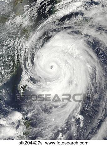 Satellite view of Typhoon Neoguri in the East China Sea. View Large Photo Image Stock Photograph - Satellite view of Typhoon Neoguri in the East China Sea.. Fotosearch