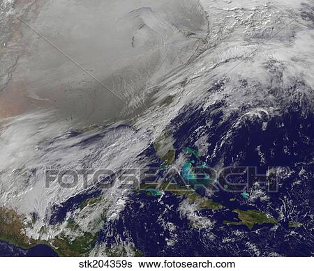 Satellite view the Polar Vortex in the Northern United States. View Large Photo Image Stock Photograph - Satellite view the Polar Vortex in the Northern United States.. Fotosearch