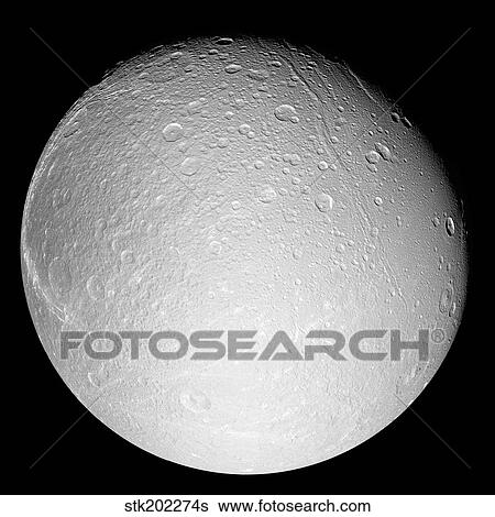 Saturn's moon Dione View Large Photo Image Stock Photograph - Saturn's moon Dione. Fotosearch