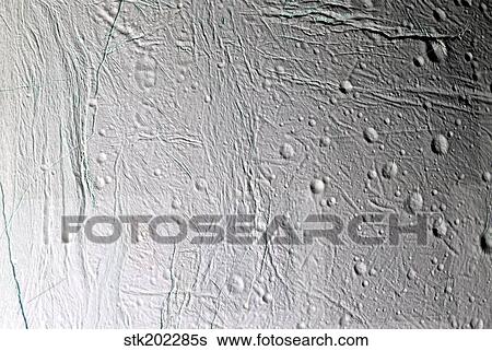 Saturn's moon Enceladus. View Large Photo Image Stock Photograph - Saturn's moon Enceladus.. Fotosearch