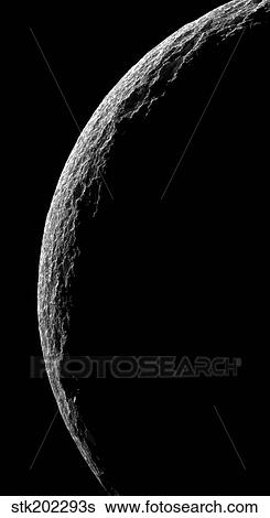 Saturn's moon Tethys View Large Photo Image Stock Photograph - Saturn's moon Tethys. Fotosearch