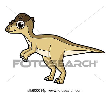 Schattig Illustratie Van Een Pachycephalosaurus Dinosaur Stock Illustraties Stk600014p Fotosearch