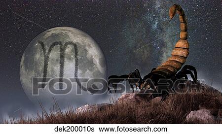 Stock Illustration - Scorpio is the eighth astrological sign of the Zodiac.. Fotosearch