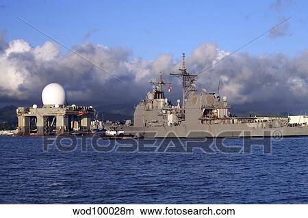 Sea Based X-band Radar dome at Pearl Harbor naval shipyard. View Large Photo Image Picture - Sea Based X-band Radar dome at Pearl Harbor naval shipyard.. Fotosearch