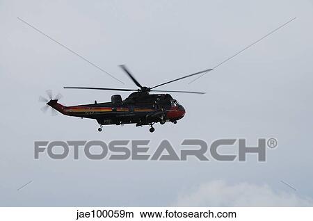 Sea King helicopter of the Belgian Army in flight. View Large Photo Image Picture - Sea King helicopter of the Belgian Army in flight.. Fotosearch