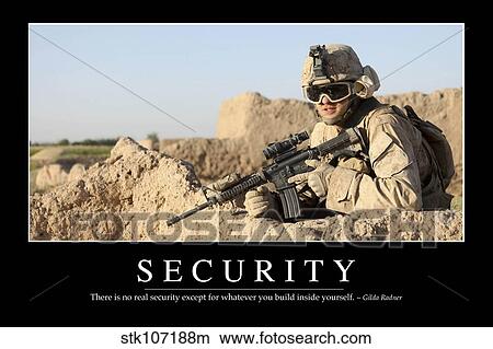 Security: Inspirational Quote and Motivational Poster View Large Photo Image Picture - Security: Inspirational Quote and Motivational Poster. Fotosearch