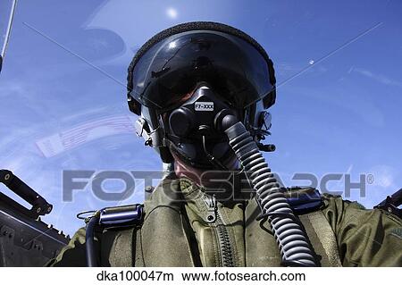 Self-portrait of a pilot flying in a Saab J 32 Lansen. View Large Photo Image Picture - Self-portrait of a pilot flying in a Saab J 32 Lansen.. Fotosearch