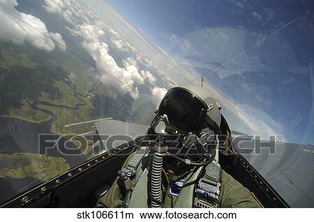 Self-portrait of an aerial combat photographer during takeoff. View Large Photo Image Picture - Self-portrait of an aerial combat photographer during takeoff.. Fotosearch