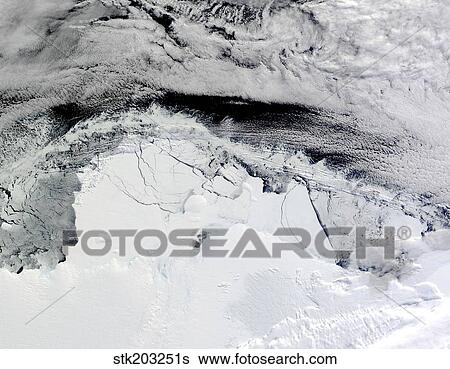 Stock Photograph - Shackleton Ice Shelf, Antarctica. . Fotosearch