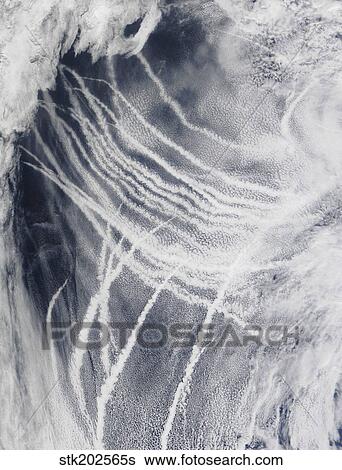 Ship tracks the northern Pacific Ocean. View Large Photo Image Stock Photograph - Ship tracks the northern Pacific Ocean. . Fotosearch