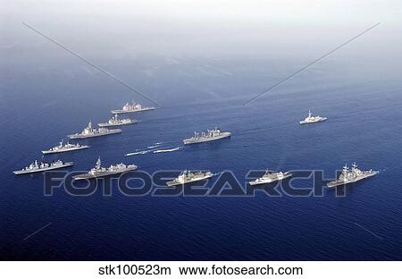 Ships and Rigid Hull Inflatable Boats assemble in formation. View Large Photo Image Picture - Ships and Rigid Hull Inflatable Boats assemble in formation.. Fotosearch