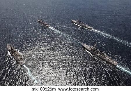 Ships assemble in formation off the coast of San Diego, California. View Large Photo Image Picture - Ships assemble in formation off the coast of San Diego, California.. Fotosearch