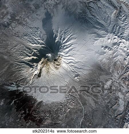 Shiveluch Volcano in Russia. View Large Photo Image Stock Photograph - Shiveluch Volcano in Russia.. Fotosearch