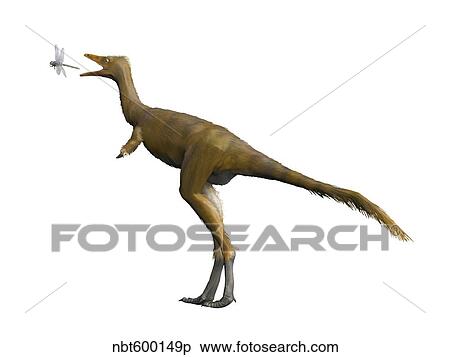 Shuvuuia dinosaur. View Large Illustration Stock Illustration - Shuvuuia dinosaur.. Fotosearch