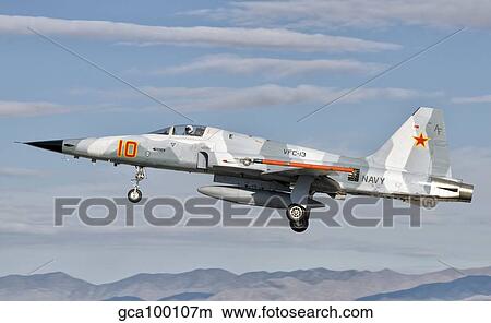 Side view of a F-5N Freedom Fighter aircraft. View Large Photo Image Picture - Side view of a F-5N Freedom Fighter aircraft.. Fotosearch