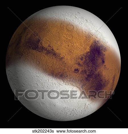 Simulated view of Mars. View Large Illustration Stock Illustration - Simulated view of Mars.. Fotosearch