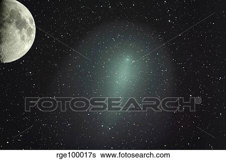 Size of Comet Holmes in comparison with the moon. View Large Photo Image Stock Photograph - Size of Comet Holmes in comparison with the moon.. Fotosearch