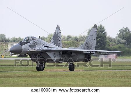 Slovak Air Force MiG-29AS aircraft in digital camouflage. View Large Photo Image Picture - Slovak Air Force MiG-29AS aircraft in digital camouflage.. Fotosearch