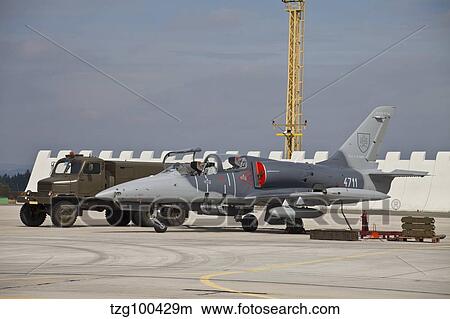 Slovak L-39ZAM Albatros during Exercise Ramstein Rover. View Large Photo Image Picture - Slovak L-39ZAM Albatros during Exercise Ramstein Rover.. Fotosearch