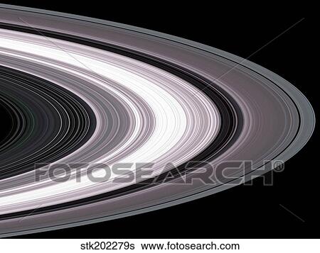 Stock Photograph - Small Particles in Saturn's Rings.. Fotosearch