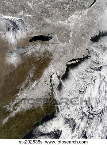 Snow across the northeastern United States. View Large Photo Image Stock Photograph - Snow across the northeastern United States.. Fotosearch