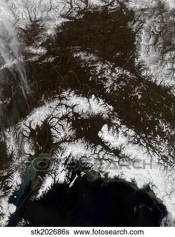 Snow in south central Alaska. View Large Photo Image Stock Photograph - Snow in south central Alaska.. Fotosearch