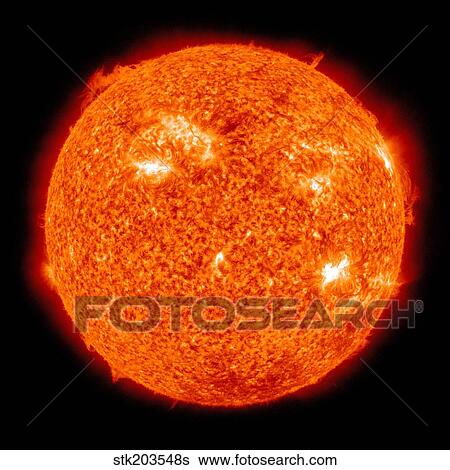 Stock Photograph - Solar activity on the Sun.. Fotosearch