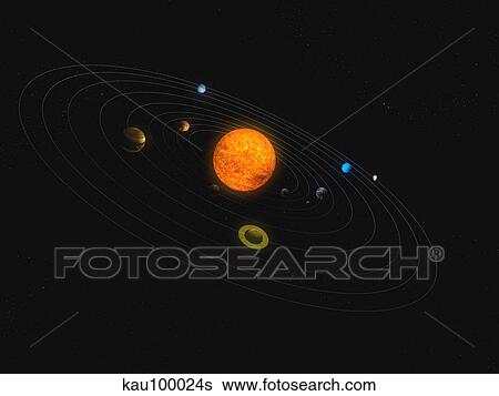 Stock Illustration - Solar System. Fotosearch