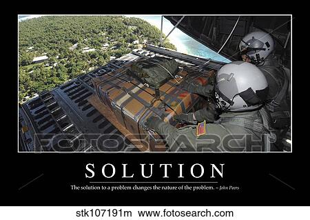 Picture - Solution: Inspirational Quote and Motivational Poster. Fotosearch