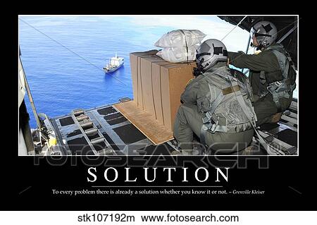 Picture - Solution: Inspirational Quote and Motivational Poster. Fotosearch