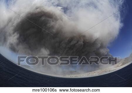 Soufriere Hills eruption, Montserrat Island, Caribbean. View Large Photo Image Stock Photograph - Soufriere Hills eruption, Montserrat Island, Caribbean.. Fotosearch