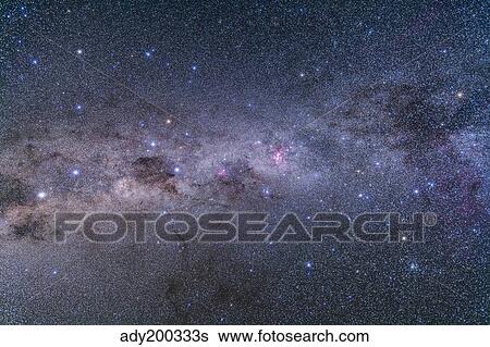 Southern Milky Way from Vela to Centaurus with Crux & Carina. View Large Photo Image Stock Photograph - Southern Milky Way from Vela to Centaurus with Crux & Carina.. Fotosearch