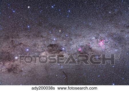 Southern Milky Way with Eta Carinae, Crux and Alpha & Beta Centauri. View Large Photo Image Stock Photograph - Southern Milky Way with Eta Carinae, Crux and Alpha & Beta Centauri.. Fotosearch