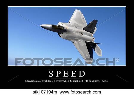 Picture - Speed: Inspirational Quote and Motivational Poster. Fotosearch