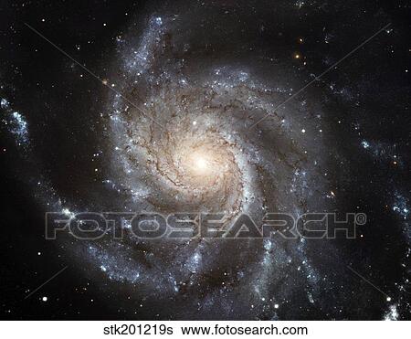 Spiral galaxy Messier 101. View Large Photo Image Stock Photograph - Spiral galaxy Messier 101.. Fotosearch