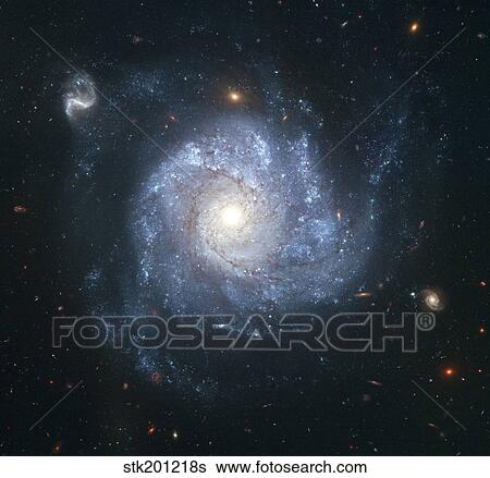 Spiral galaxy NGC 1309. View Large Photo Image Stock Photograph - Spiral galaxy NGC 1309.. Fotosearch