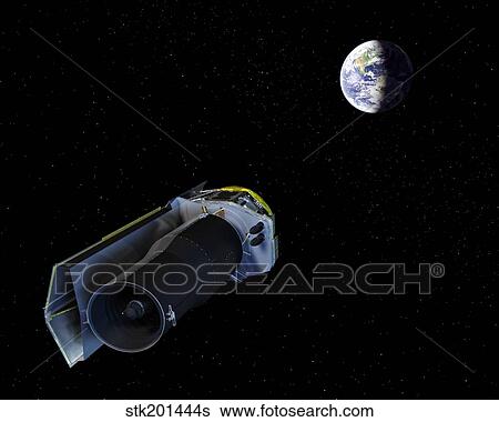Spitzer points its high-gain antenna towards the Earth. View Large Illustration Stock Illustration - Spitzer points its high-gain antenna towards the Earth.. Fotosearch