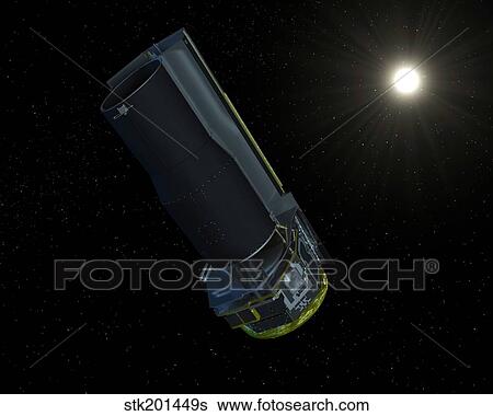 Spitzer seen in visible light. View Large Illustration Stock Illustration - Spitzer seen in visible light.. Fotosearch