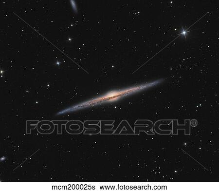 Sprial galaxy NGC 4565. View Large Photo Image Stock Photograph - Sprial galaxy NGC 4565.. Fotosearch