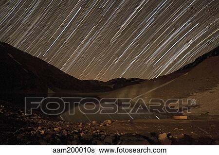 Star trails above Taar Lake, near Tehran, Iran. View Large Photo Image Stock Photograph - Star trails above Taar Lake, near Tehran, Iran.. Fotosearch